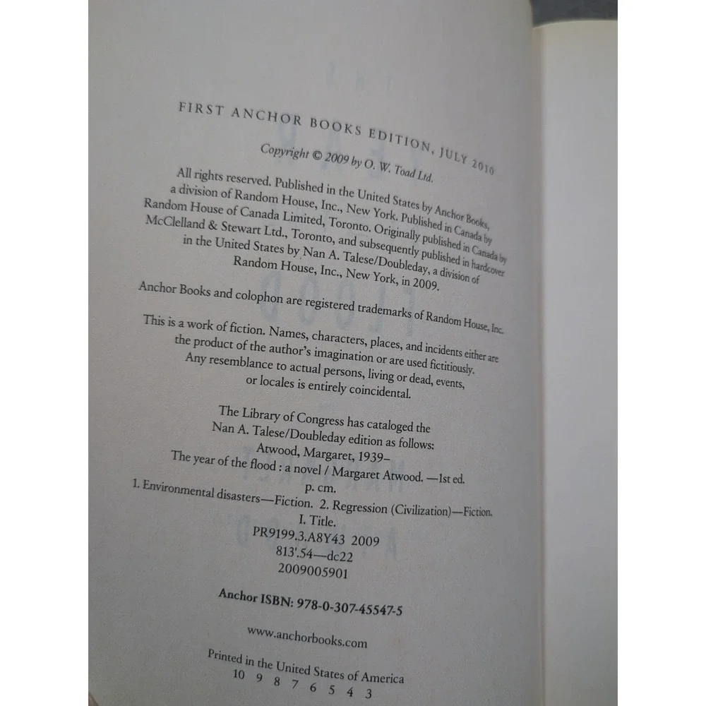 Margaret Atwood ORYX &‎ CRAKE/The Year of  Flood - Maddaddam Trilogy Books 1 & 2
